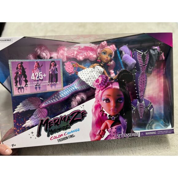 Mermaze Mermaidz Color Change Fashion Fins Doll Set - Picture 1 of 3